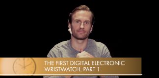 digital electronic wristwatch