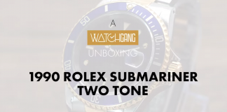 1990 rolex submariner two tone